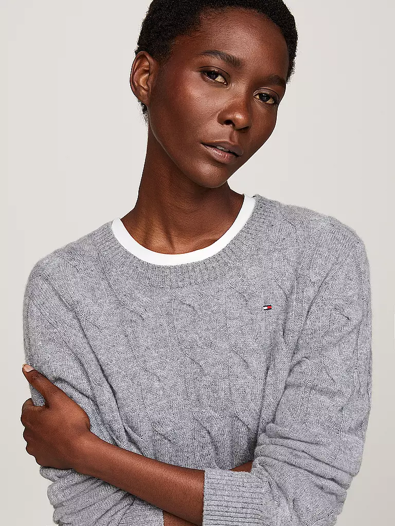TOMMY HILFIGER Pullover grau