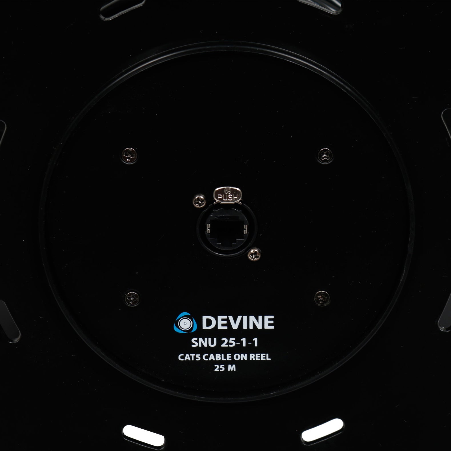 Devine SNU-25-1-1 CAT5 kabel met haspel 25 m