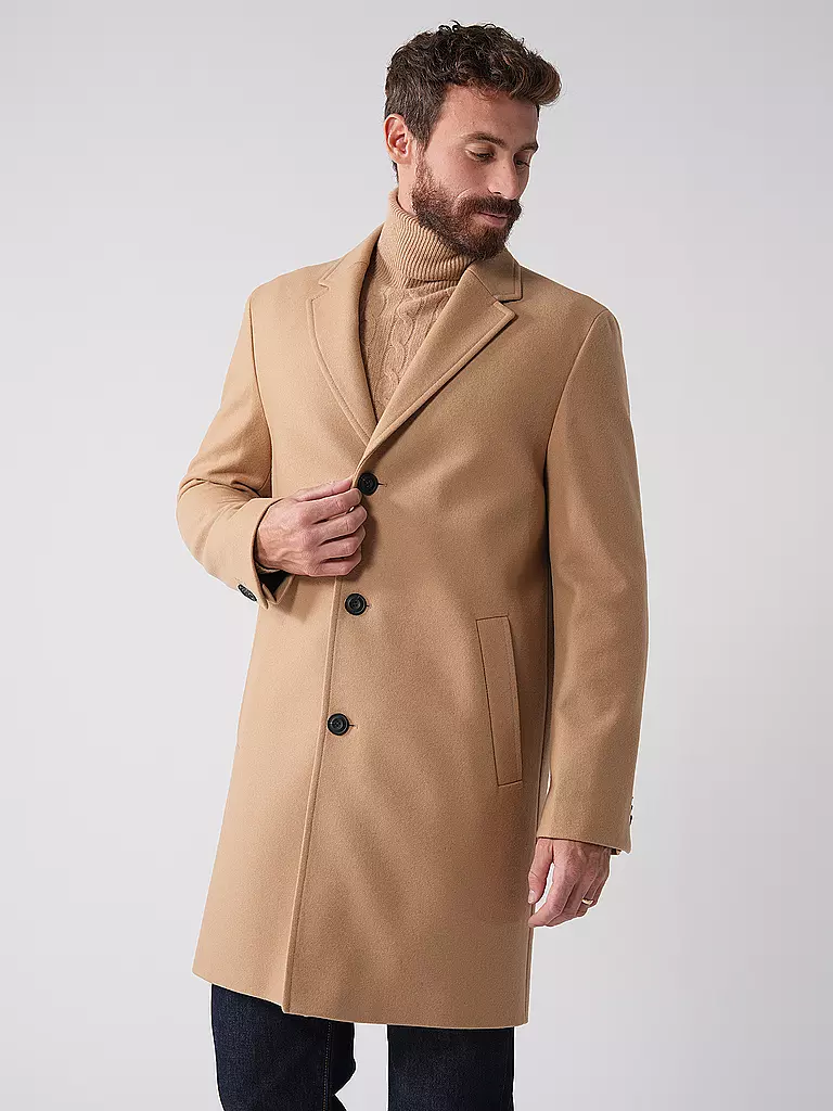 HUGO Wollmantel MALTE beige