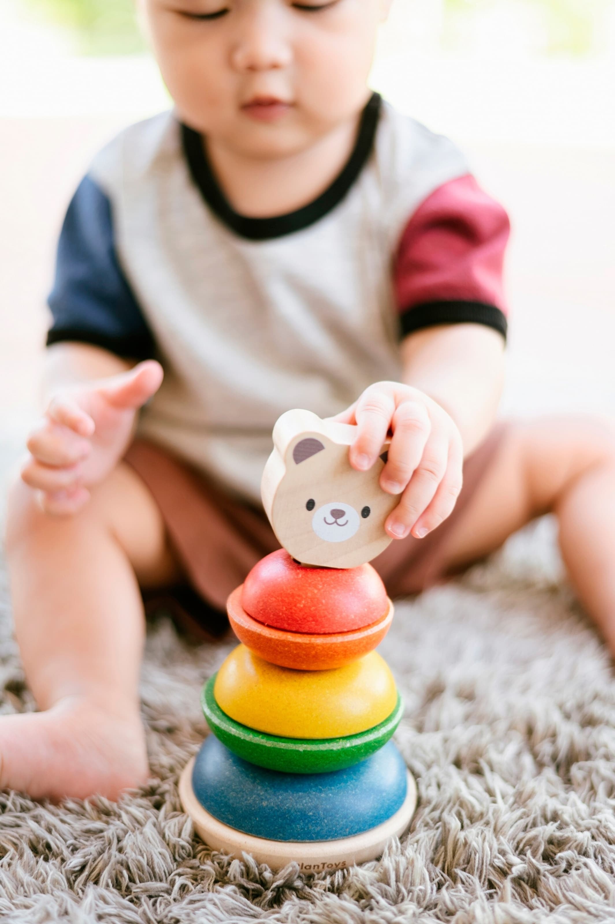 PlanToys Stapelturm Bär