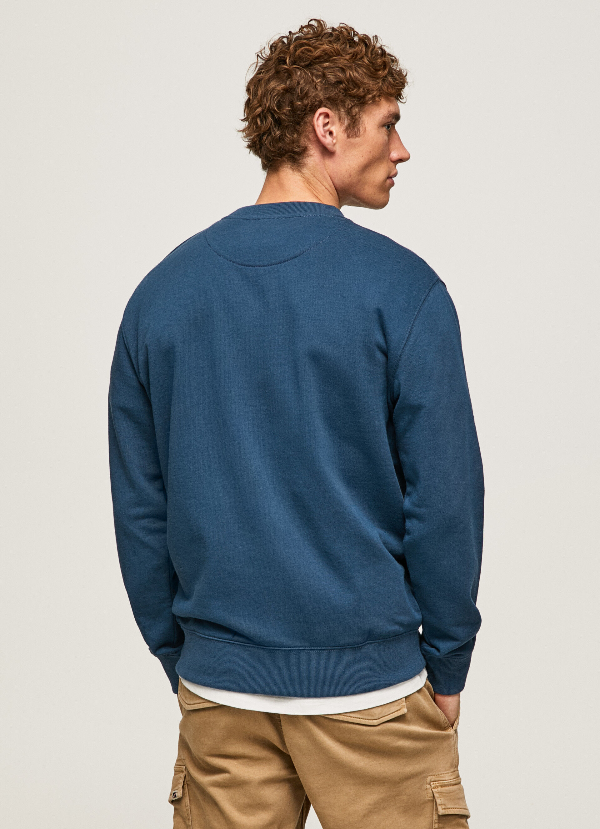 MOLETOM COM LOGOTIPO ESTAMPADO - Jarman Azul