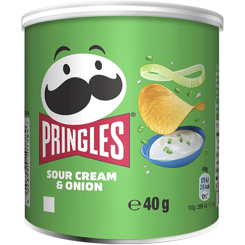 Pringles Chips Sour Cream & Onion, 40 g, 12 Stück