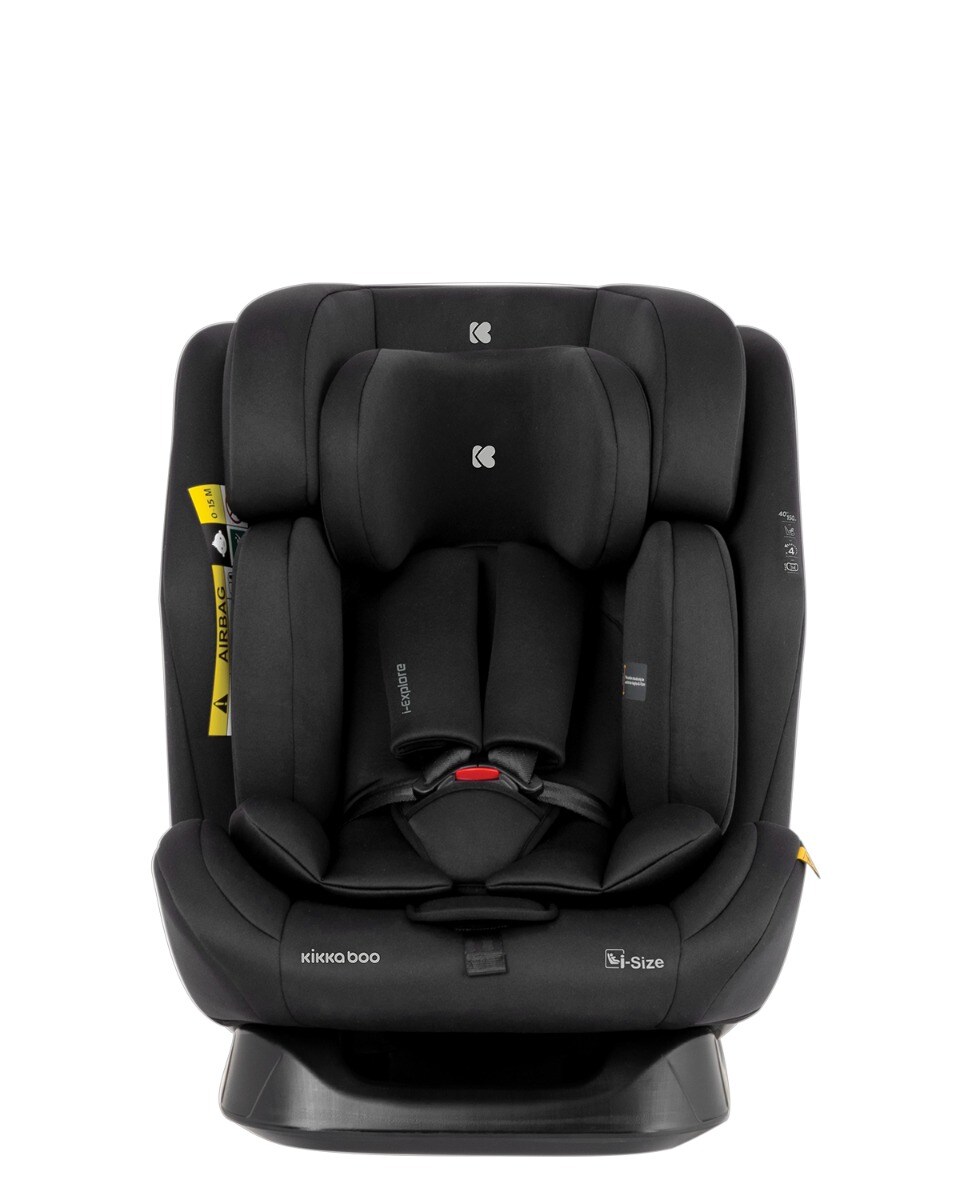 Kikkaboo Kindersitz i-Explore i-Size (40 - 150 cm) verstellbare Kopfstütze, Gurt braun