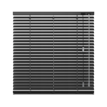 KARWEI aluminium jaloezie draaikiepraam 28412 mat zwart 25 mm op maat