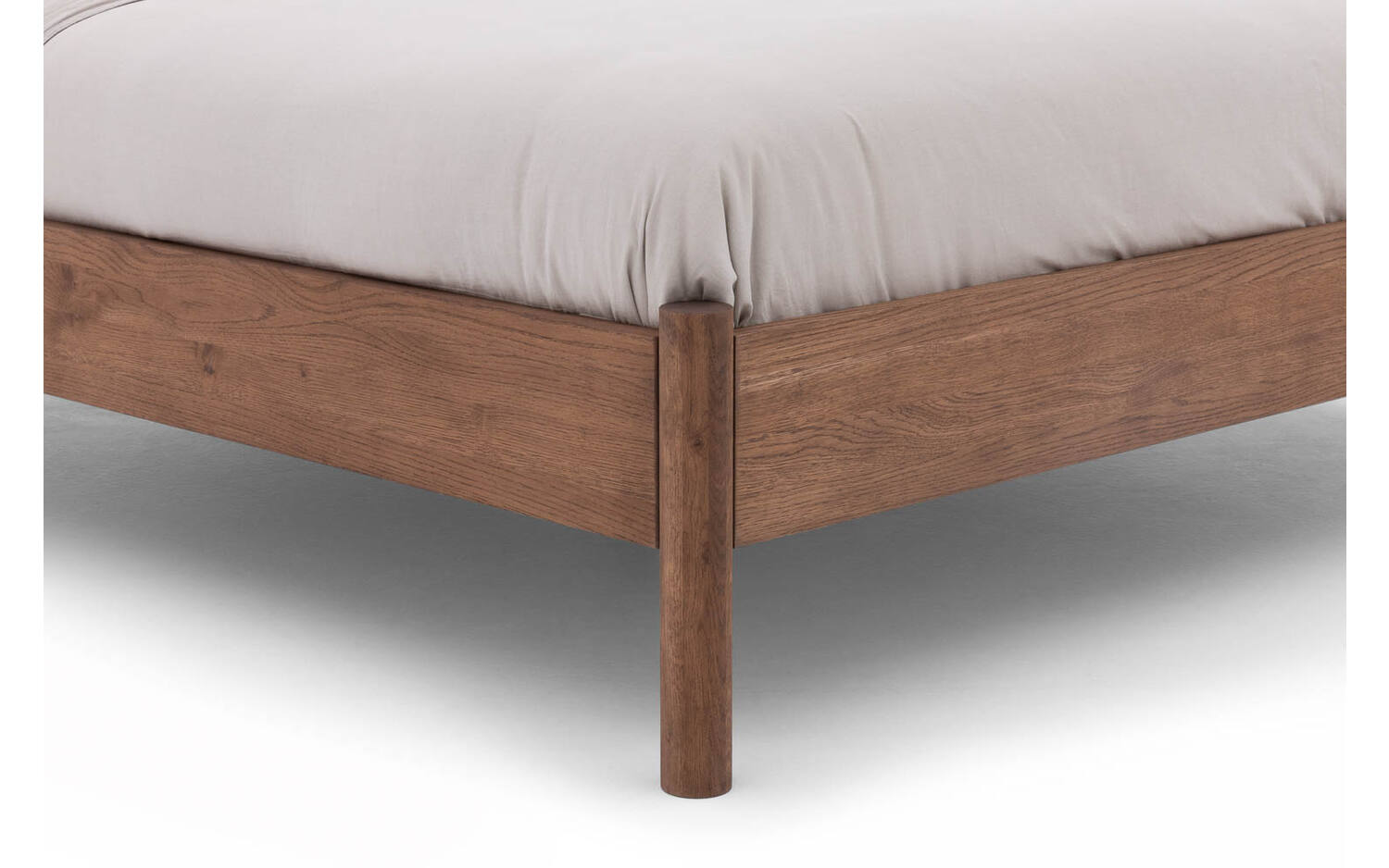 Goossens Bedframe Roll - 180 x 210 - Eiken soft touch lak notenkleur -