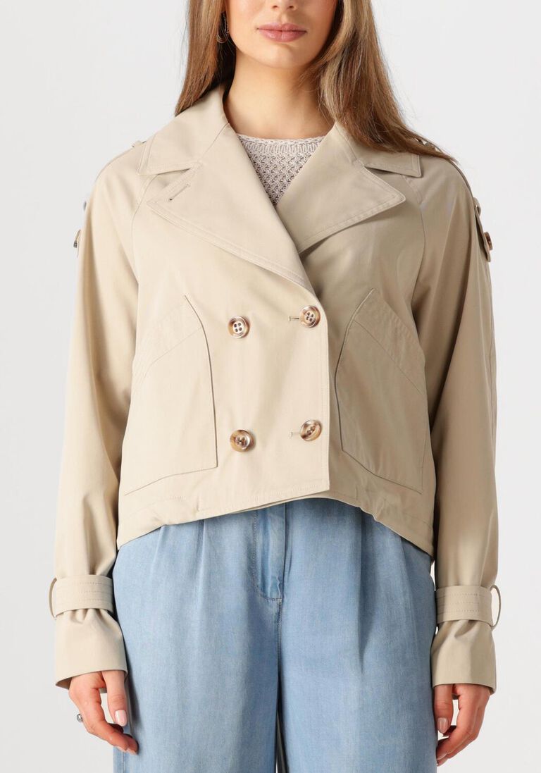 beige beaumont trenchcoats gracy short trench