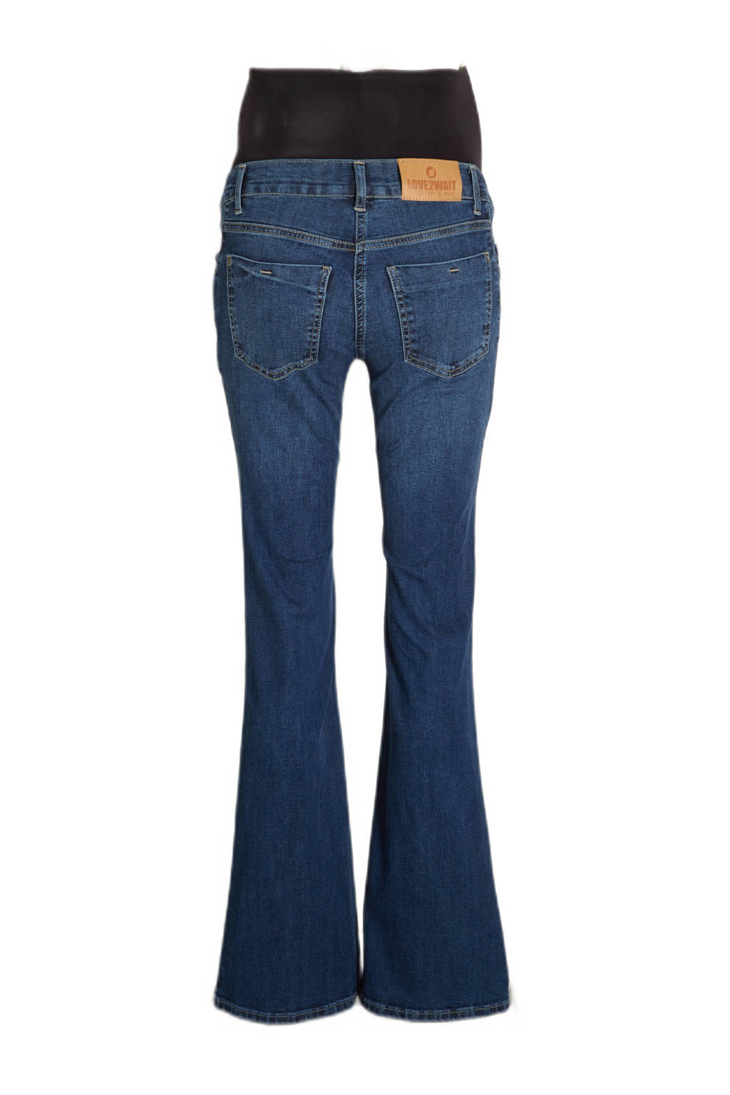 LOVE2WAIT flared zwangerschapsjeans Judy blauw