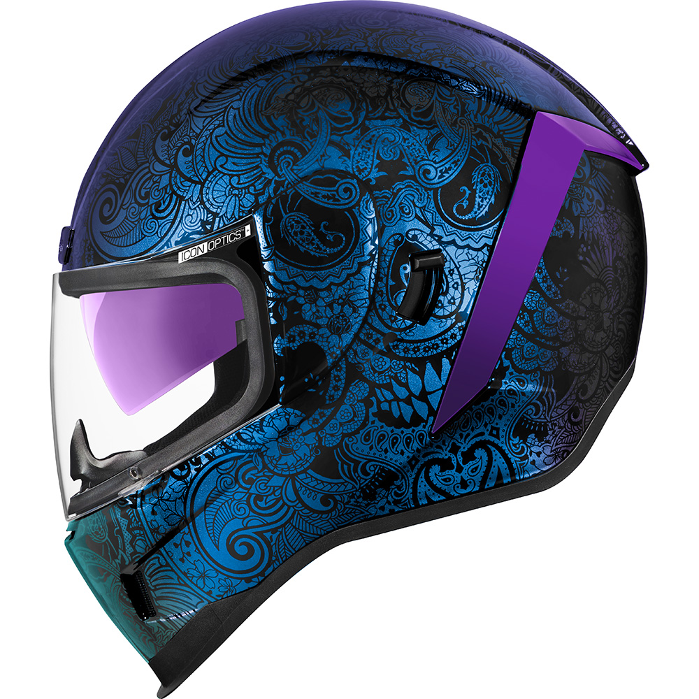 Icon - Casque Airform Chantilly Opal™ Bleu / Violet / Noir