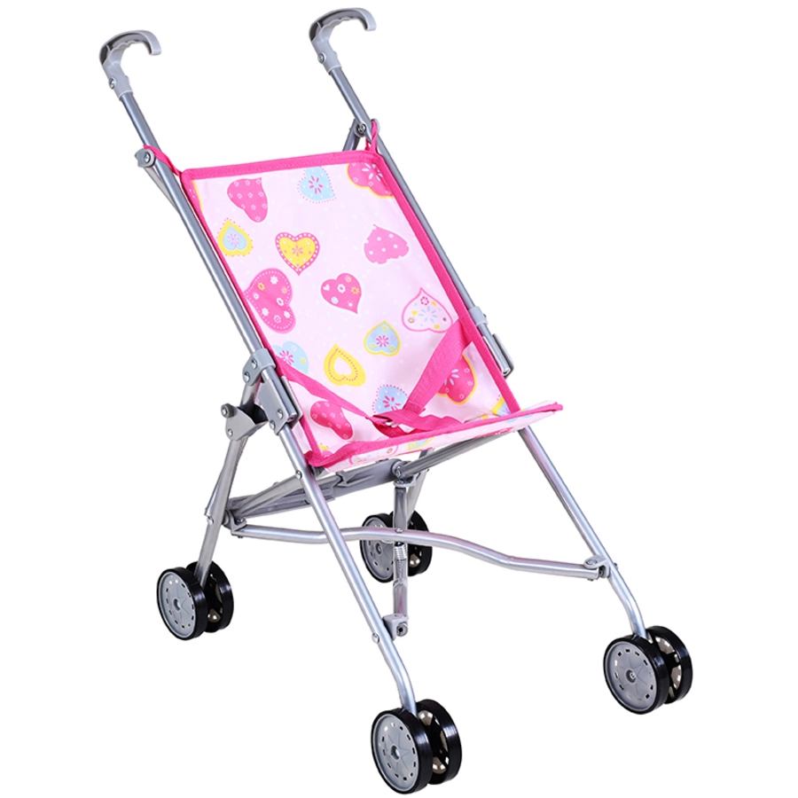 knorr toys®Puppenbuggy Sim - colorful hearts