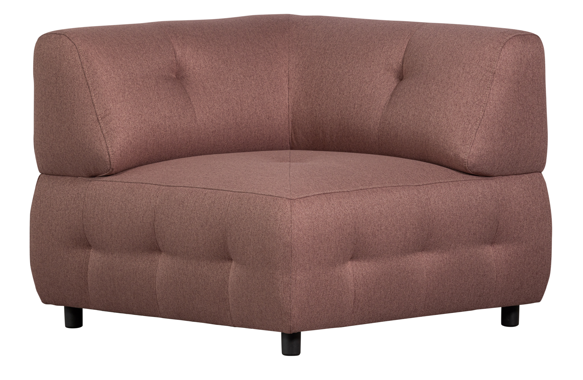 Hoekelement Louis geweven stof mauve