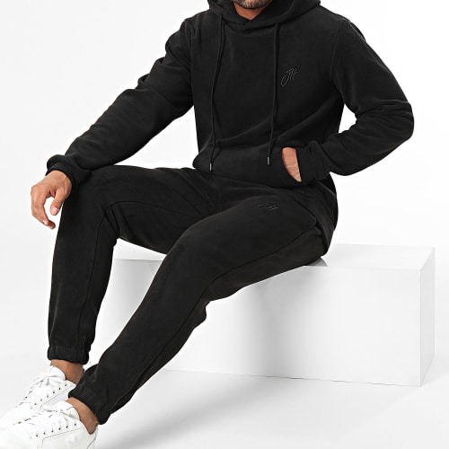 Ensemble De Survetement Polaire Noir