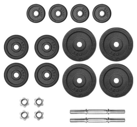 Ensemble d'haltères 18 pièces 40 kg fonte fitness musculation 02_0000741