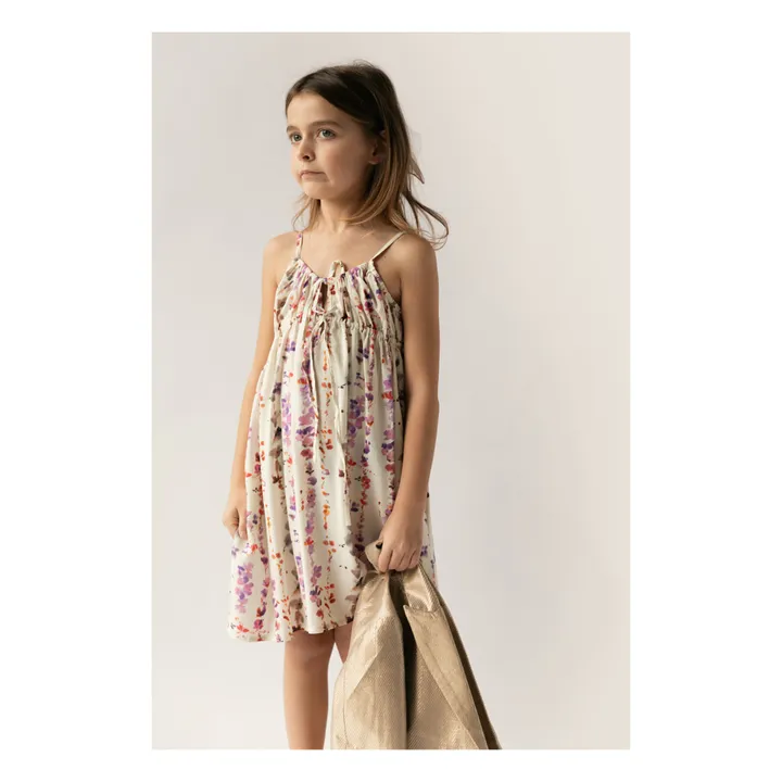 Simple Kids Robe à Bretelles Caramel | Ecru