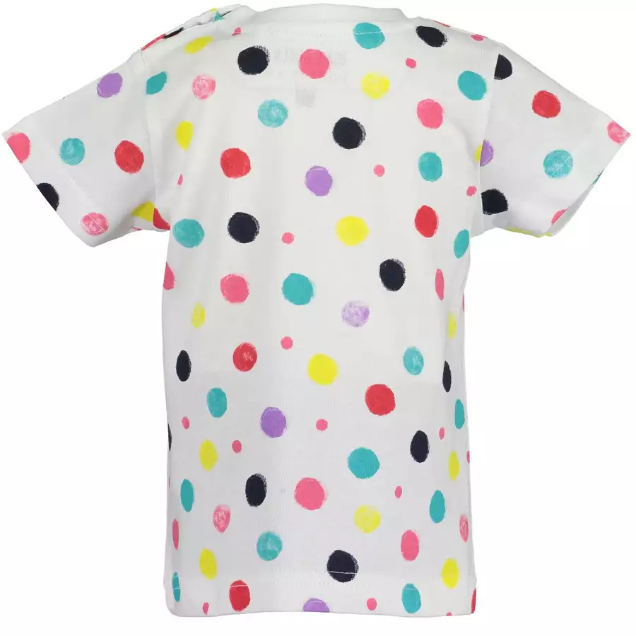 BLUE SEVEN Girls T-Shirt weiss Dots
