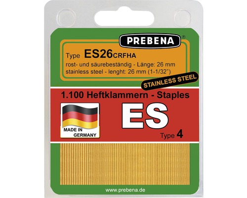 Nietjes Prebena Type ES26CRFHA-B 1.100 stuks