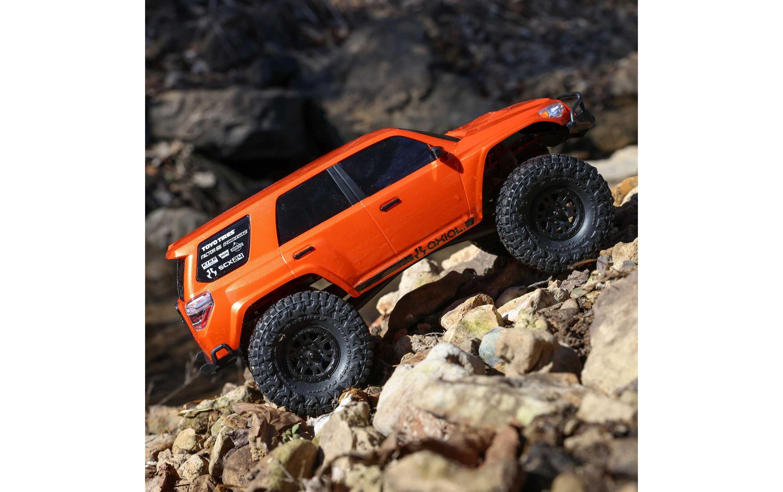 Scale Crawler SCX24 Toyota 4Runner 1:24 RTR - Orange<br>Rock Crawler Brushed 4WD mit Akku & Ladegerät