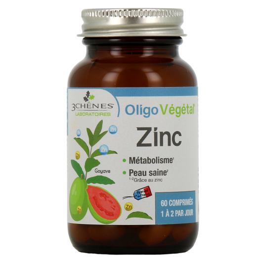 3 Chênes Oligo Végétal Zinc - Peau saine
