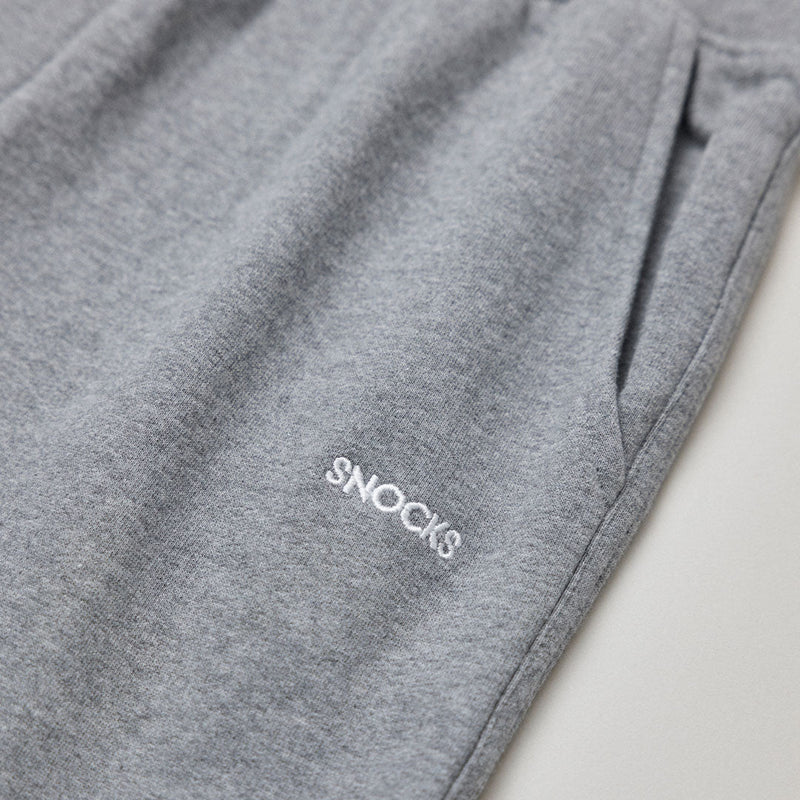 Sweatshorts Herren aus Bio-Baumwolle Hellgrau