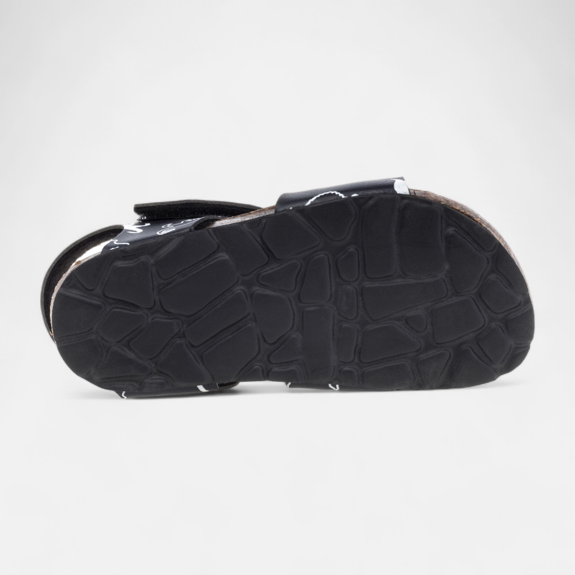 Mules semelle liège Garçon bleu marine