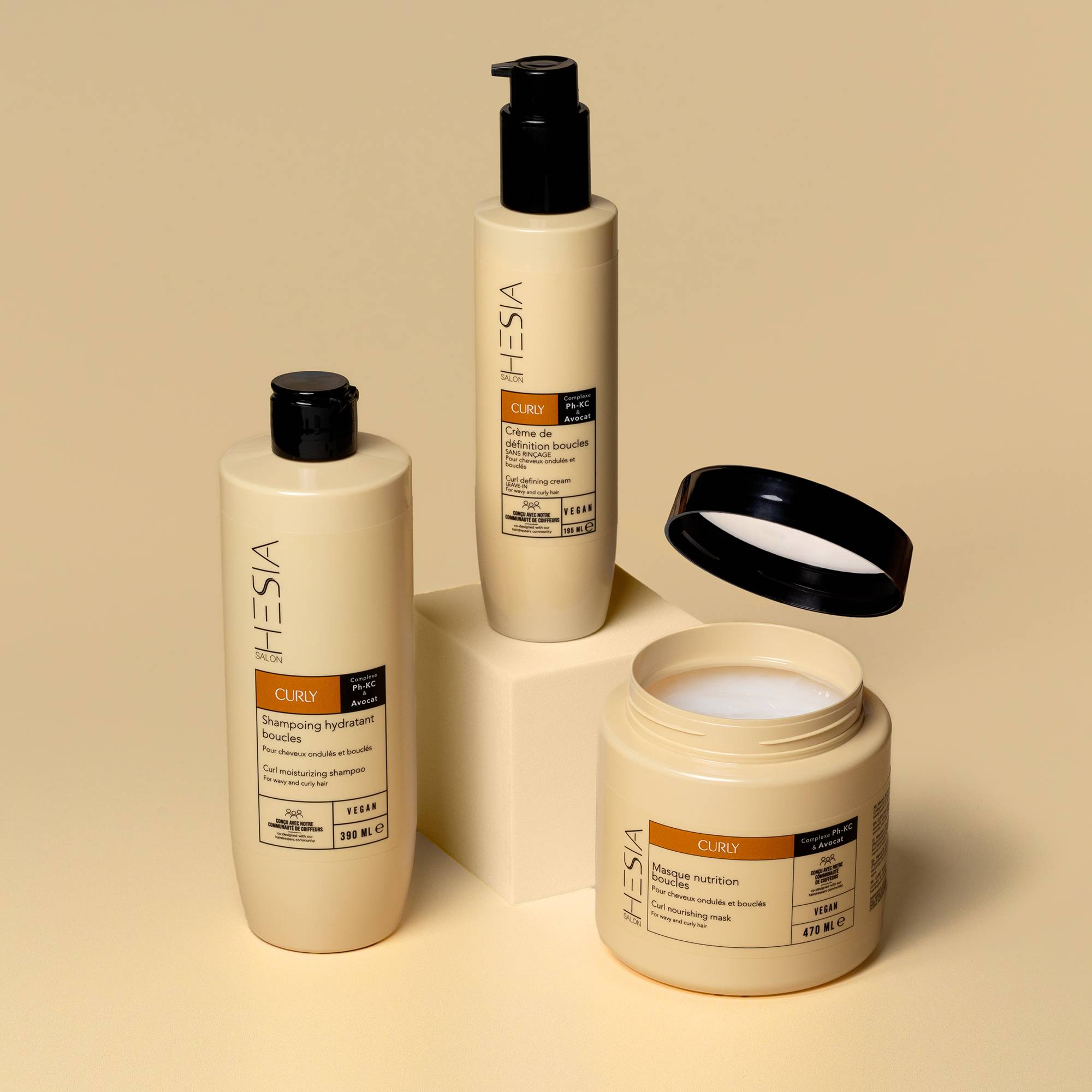Crème de définition boucles sans rinçage Curly / 195ml