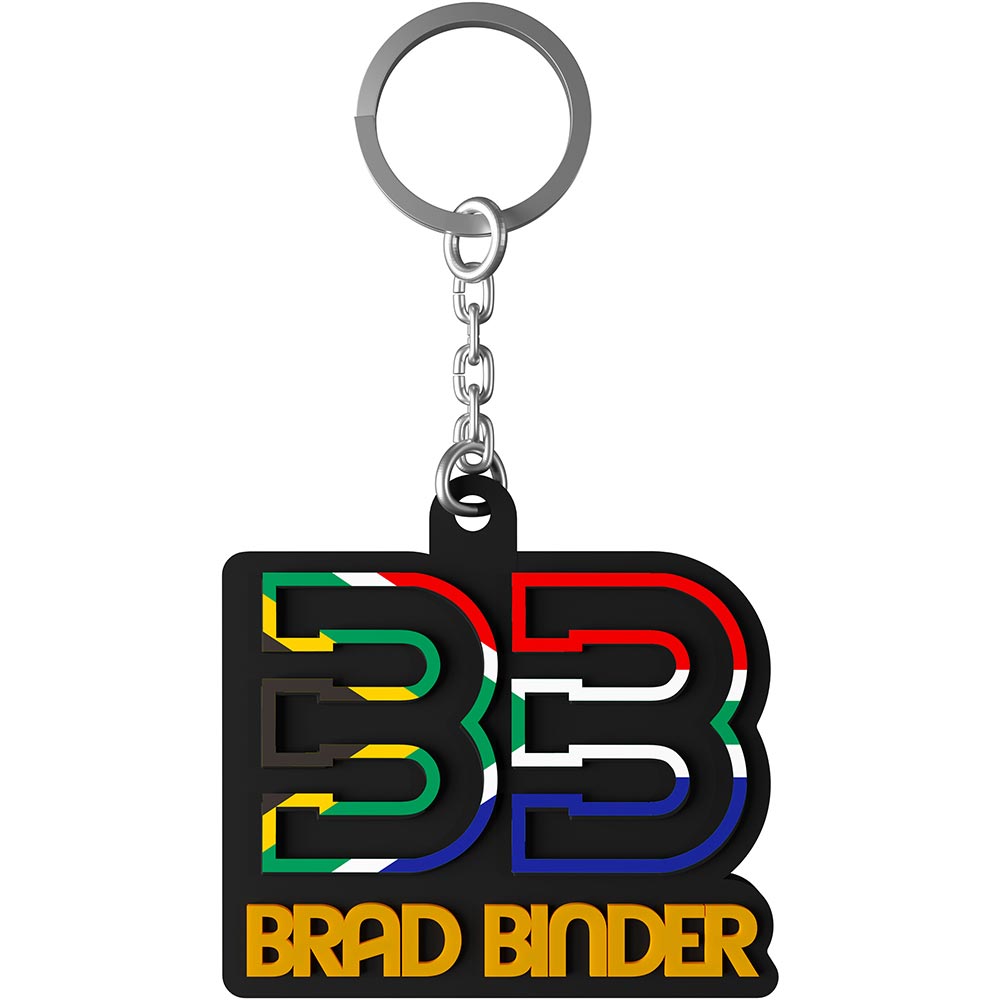 Ixon - Porte-clés Brad Binder 24 Noir / Rouge / Bleu / Vert