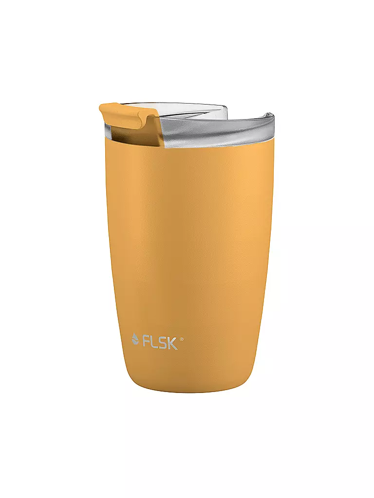 FLSK Isolierbecher - Thermosbecher CUP Coffee to go-Becher 0,35l Sunrise gelb