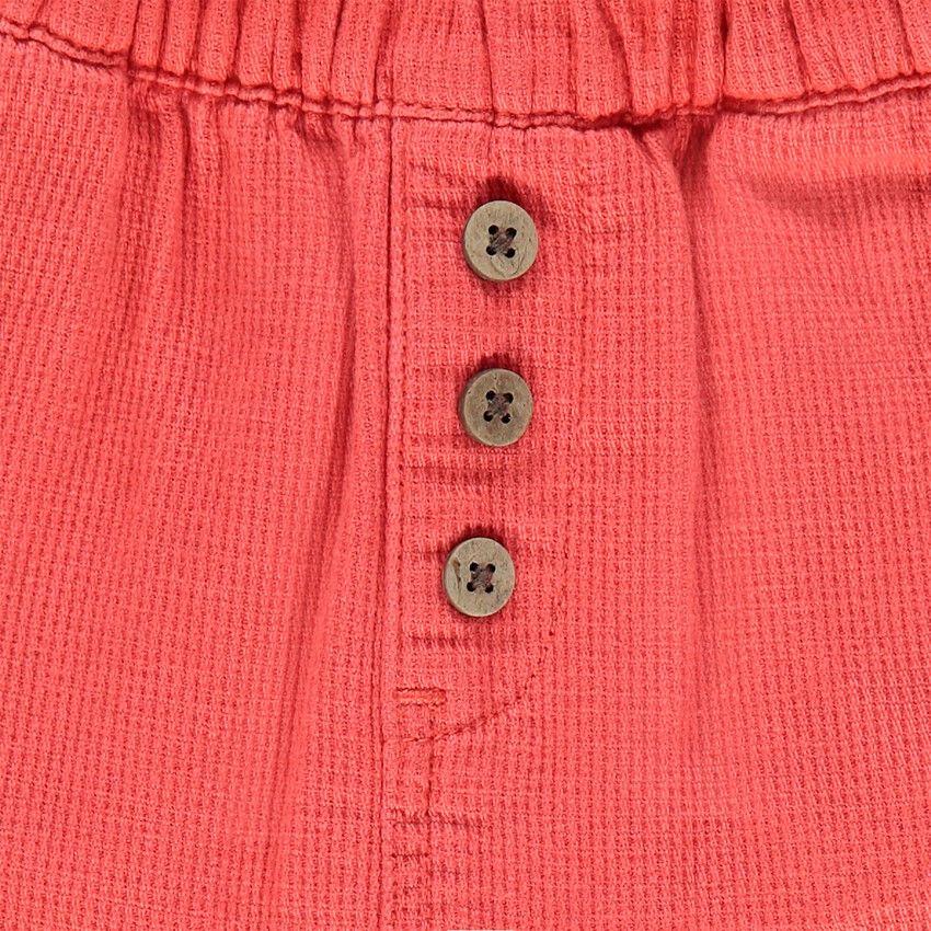 Pantalon en maille à boutons fantaisie - Corail