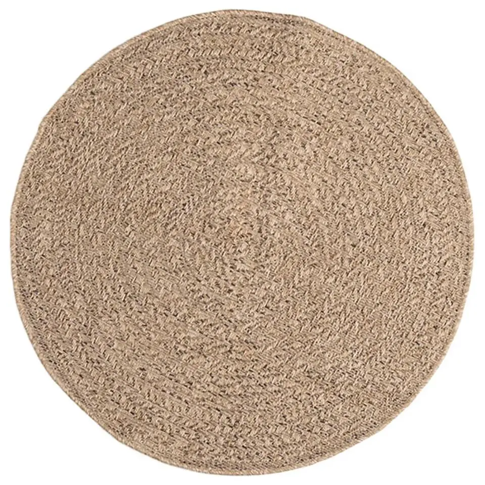 vidaXL - Vloerkleed - Bruin - Polypropyleen - Ø 90 cm