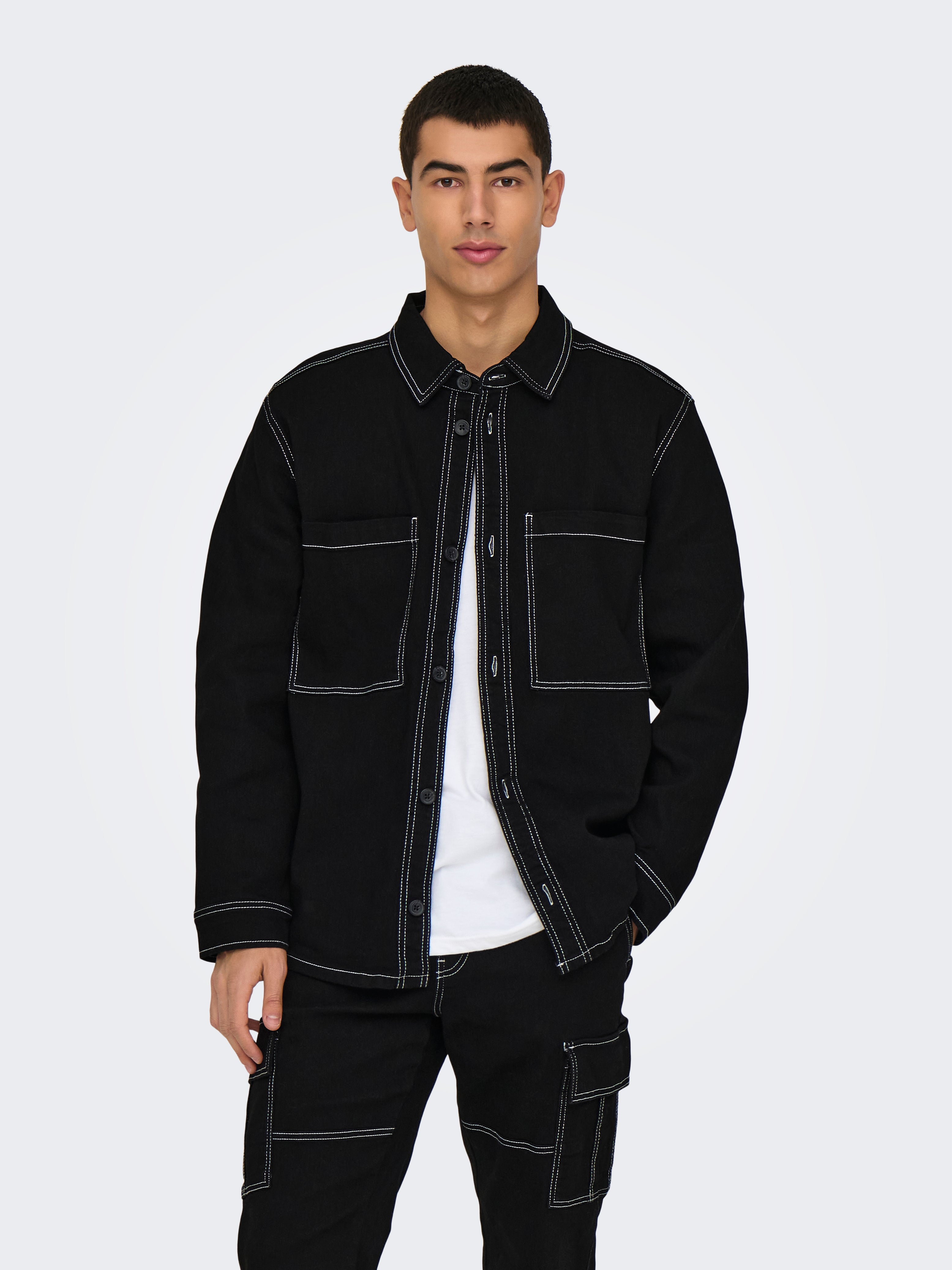 ONSDAGO Hemdjacke Black Denim