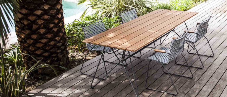 Houe Sketch Bamboo tuintafel 160x88