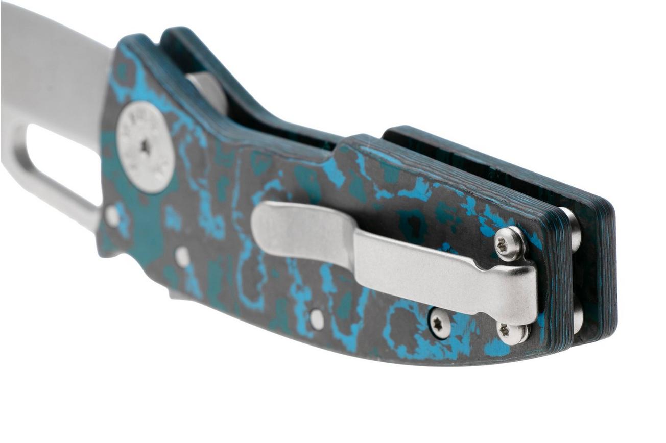 Demko Nano-Shark NANO-20CV-FC-ARC-CP Clip Point CPM 20CV, Fat Carbon Arctic Storm, zakmes