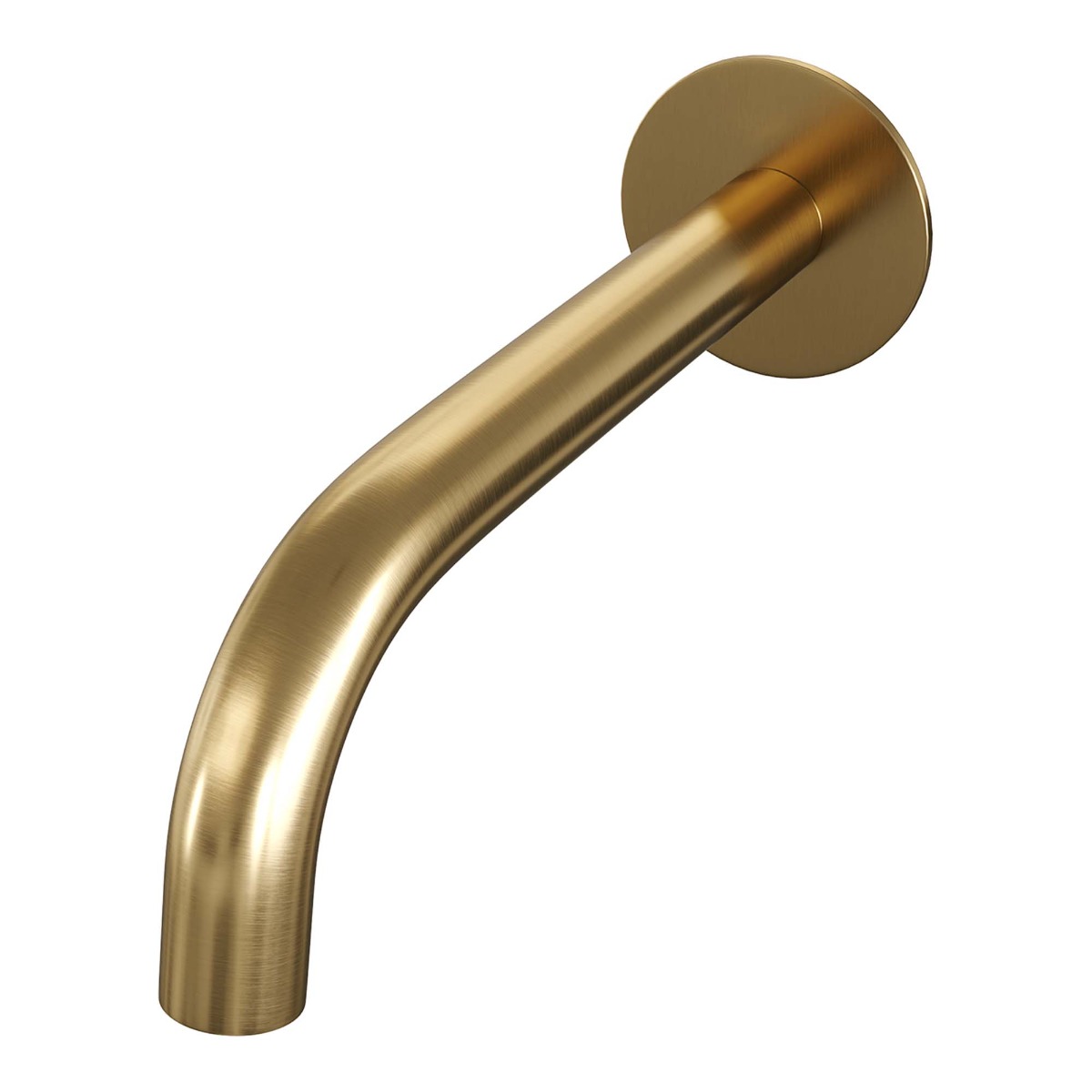 Brauer Gold Edition thermostatische inbouw badkraan met uitloop en 3 standen handdouche set 4 messing geborsteld PVD