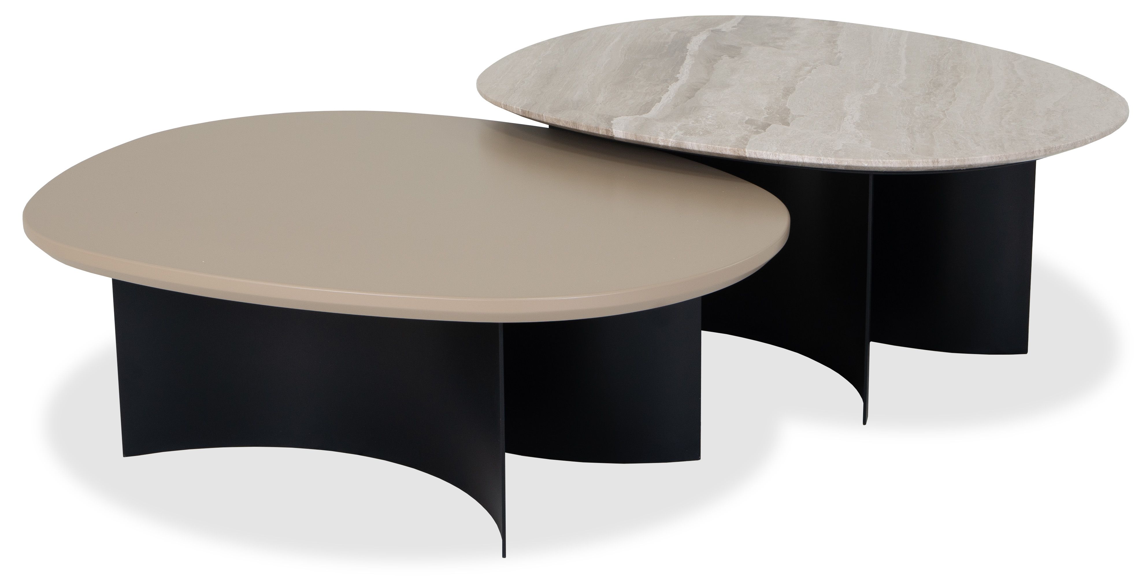Salontafelset Ovato B100 x D85 x H38 cm