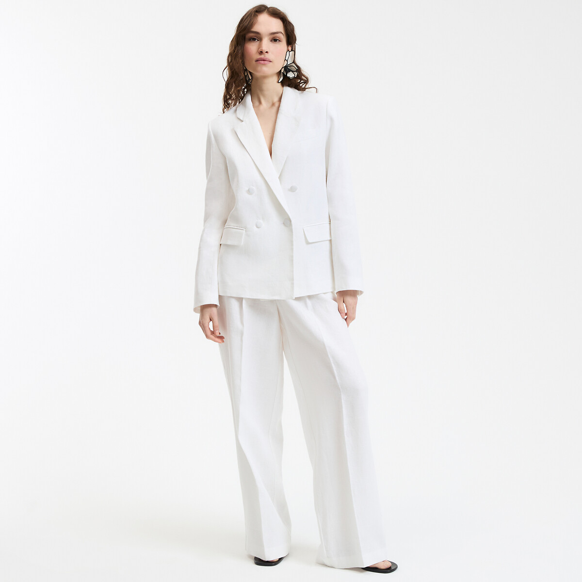 COLEÇÕES LA REDOUTE<br>Losvallende gekruiste blazer, Assinatura ISEULTT