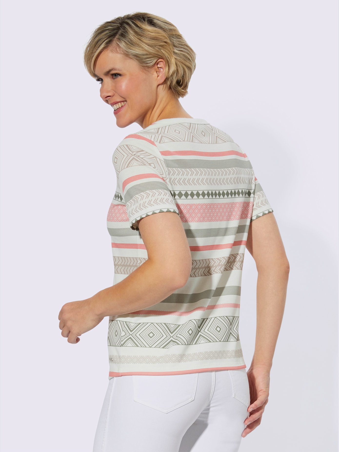 T-shirt à manches courtes mélange de viscose doux