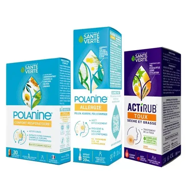 Kit Santé Verte Polanine e Actirub para o seu conforto respiratório