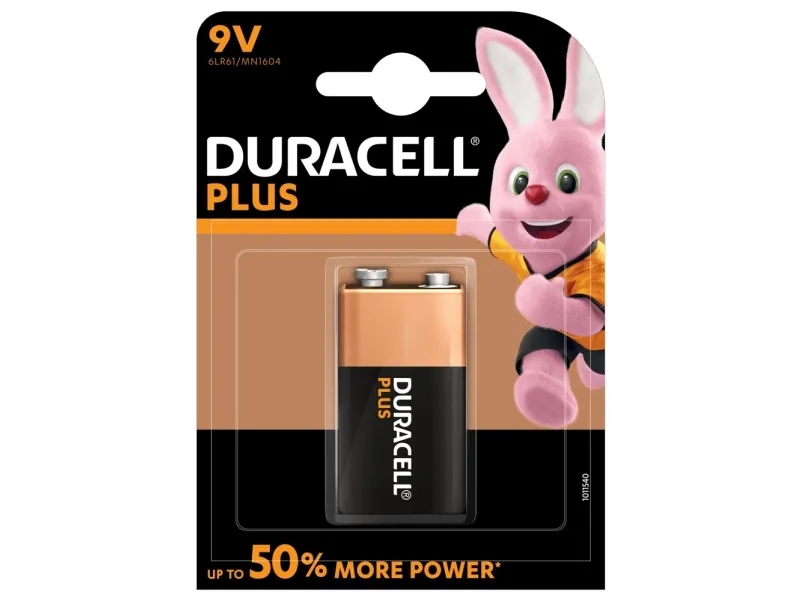 Duracell Plus Power - Batteri 9V Alkalisk - 1 stk.