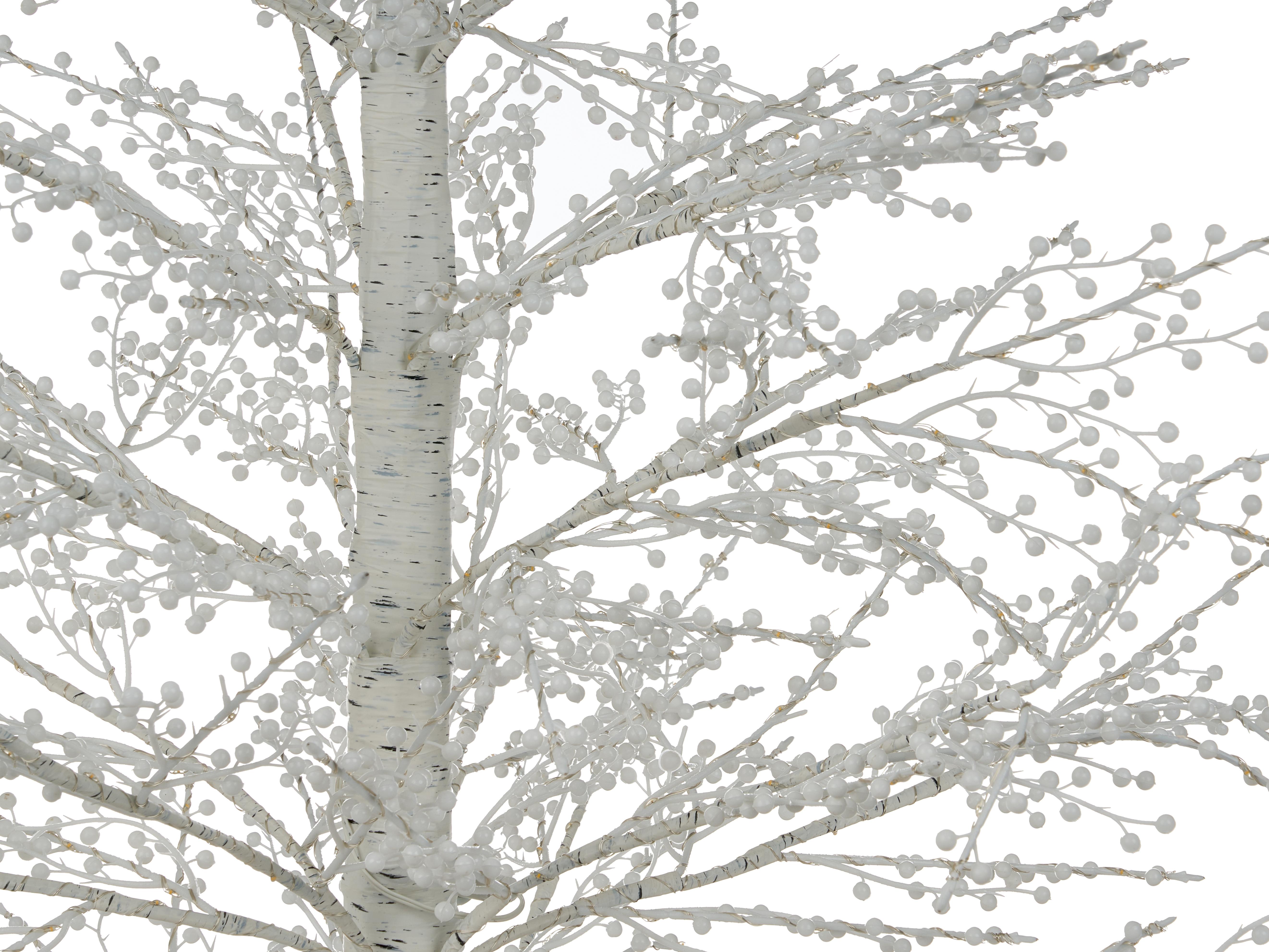 Buitendecoratie LED SUONTEE Kerstboom 180 cm Wit