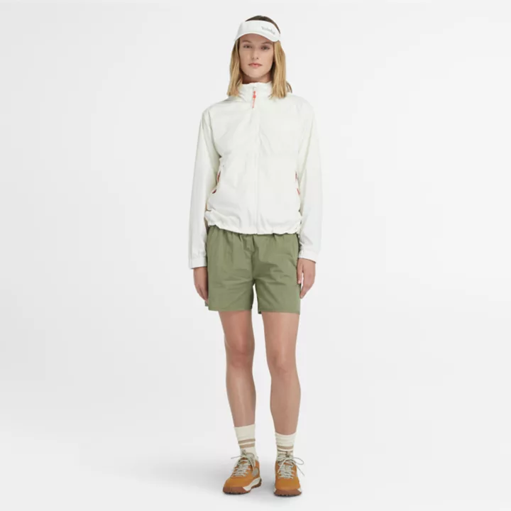Coupe-vent anti-UV pour femme en blanc