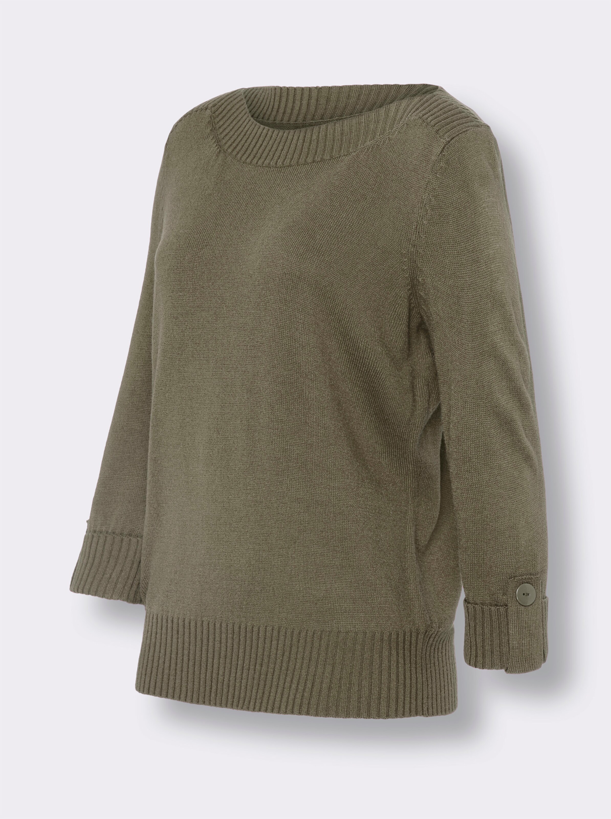 34 Arm-Pullover mit U-Boot-Ausschnitt