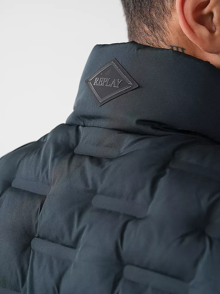 REPLAY Steppgilet  dunkelgrün