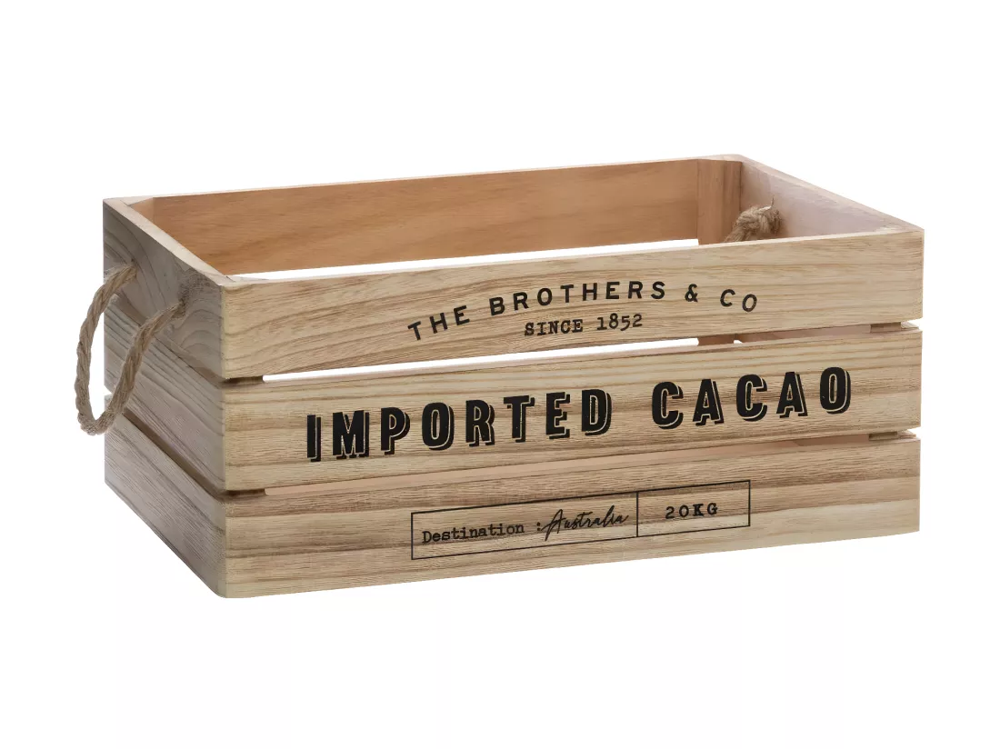 Lot de 3 Cagettes en Bois 