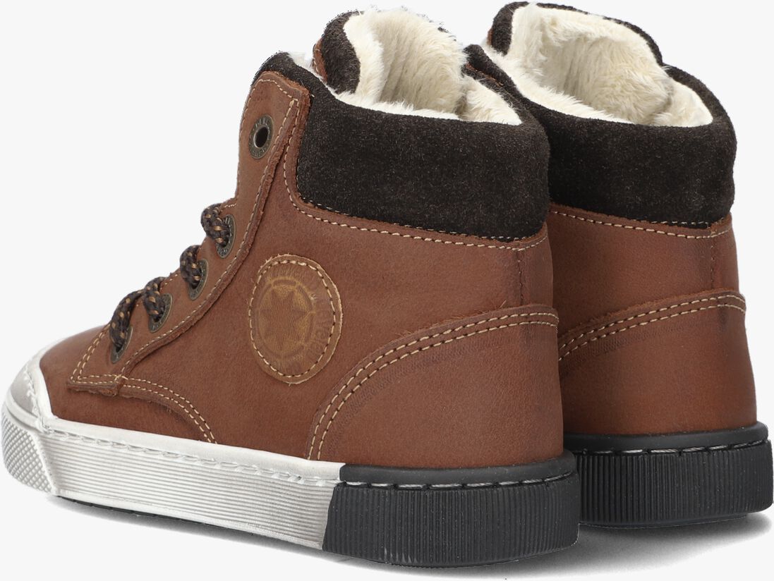 DEVELAB cognac develab hoge sneaker 46163