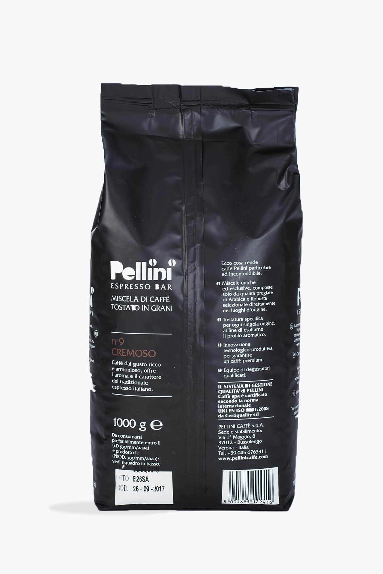 Pellini Espresso Bar N° 9 Cremoso 1kg
