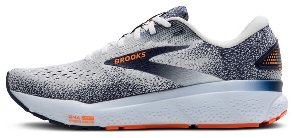 Chaussures Running Brooks Ghost 16 Blanc/Orange Homme