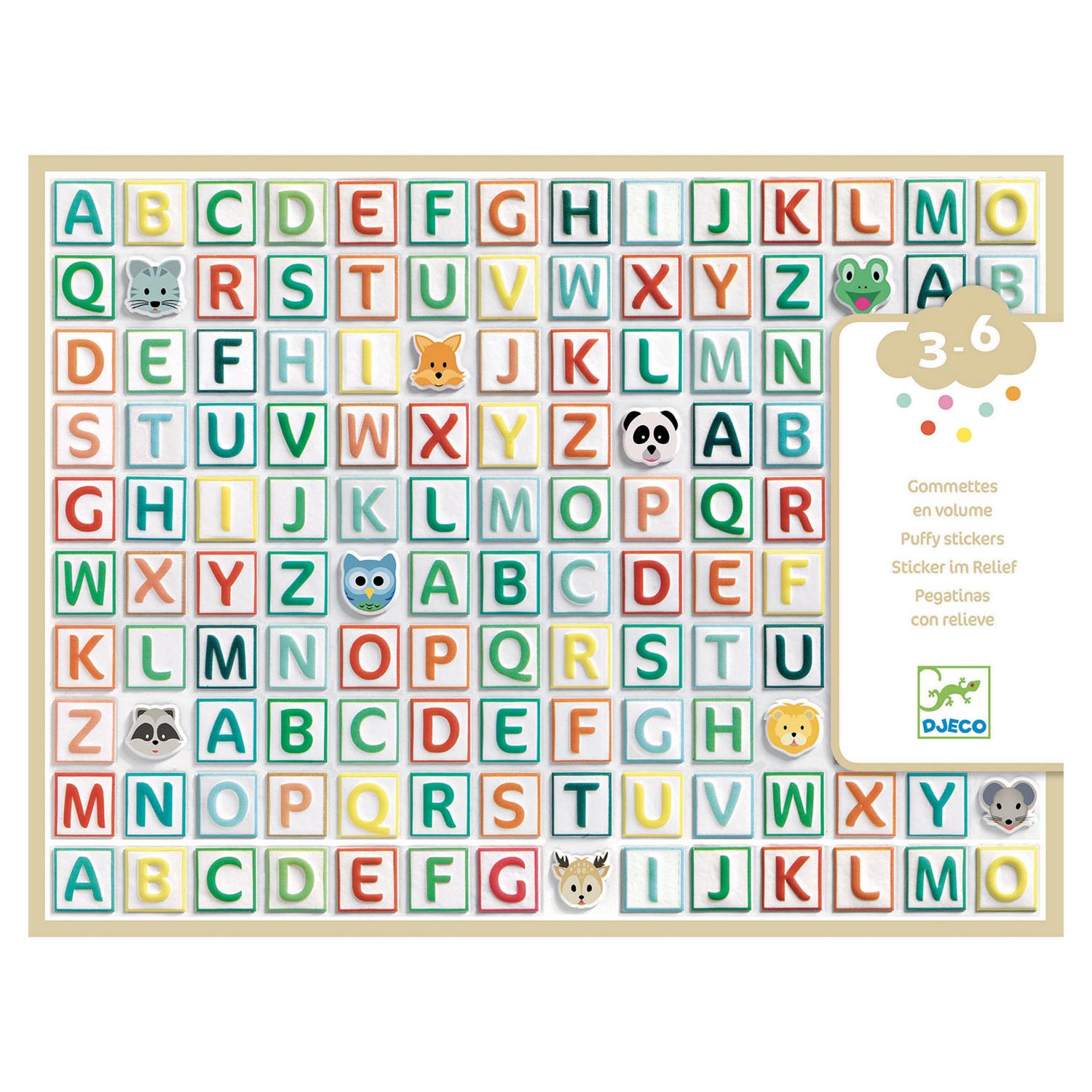 Djeco 3D Stickers Alfabet