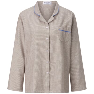 Damen-Flanellpyjama, Beigemelange