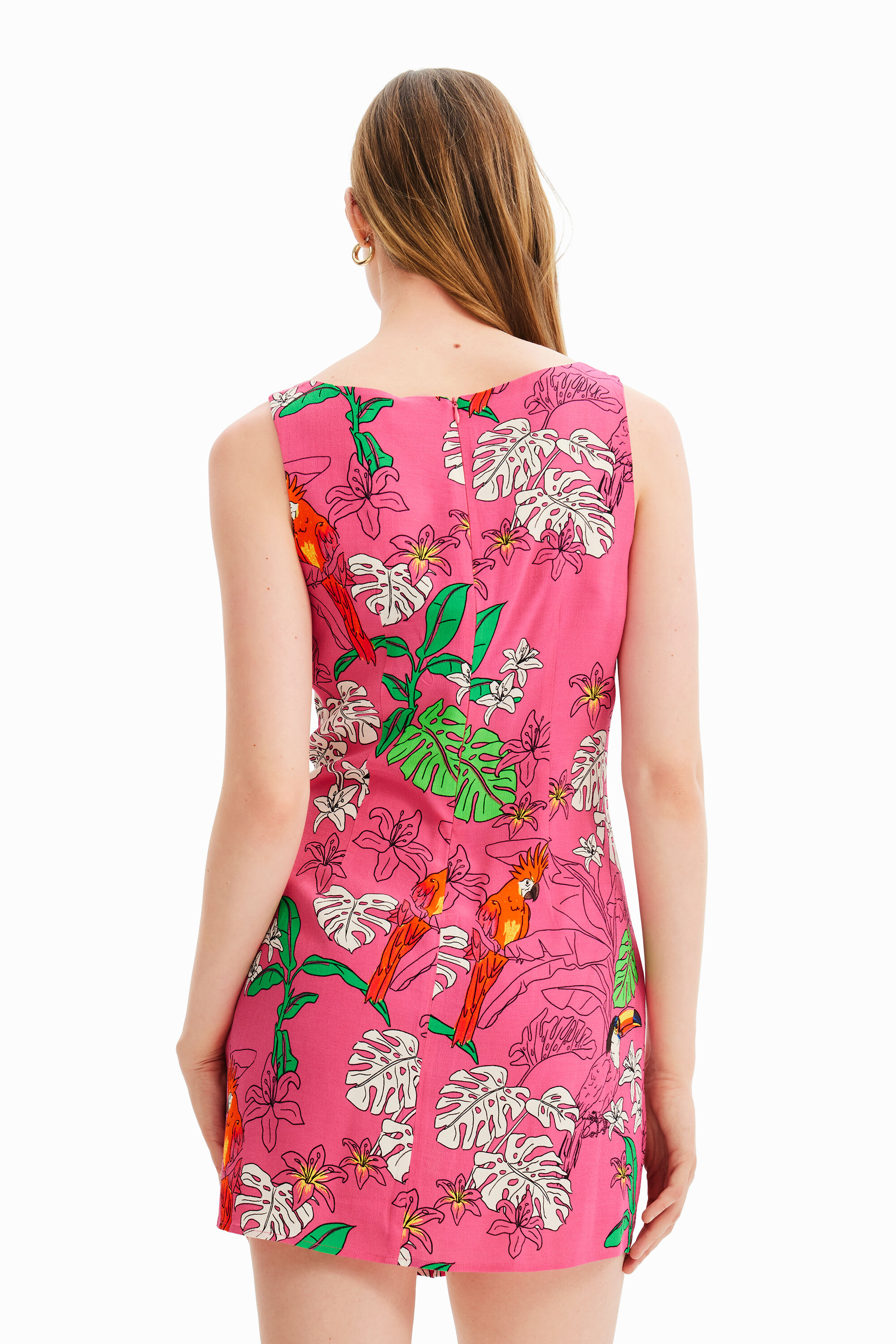 Robe courte tropicale