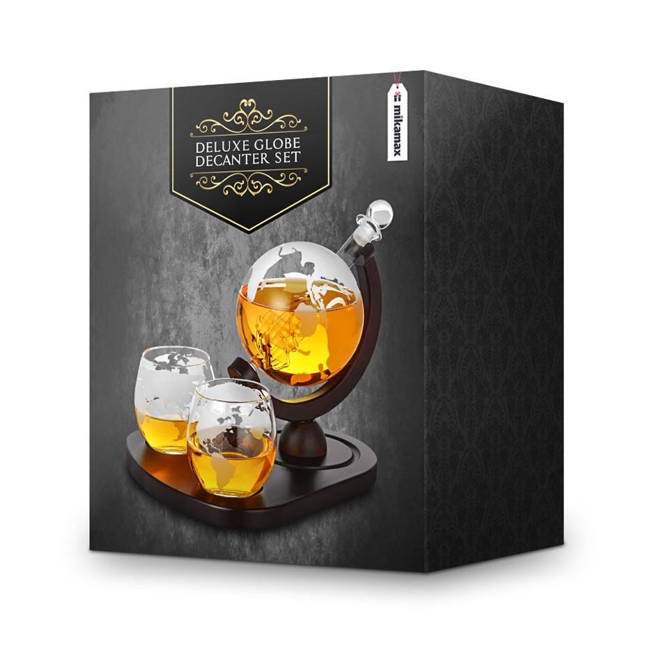 Deluxe Globe Decanter Sæt (04976)
