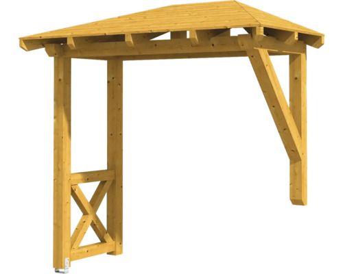 SKAN HOLZ Wismar 3 luifel, licht eiken, 258x126 cm